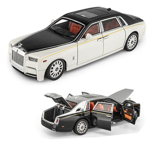 Fwefww Coche Metálico Miniatura Rolls Royce Phantom Techo