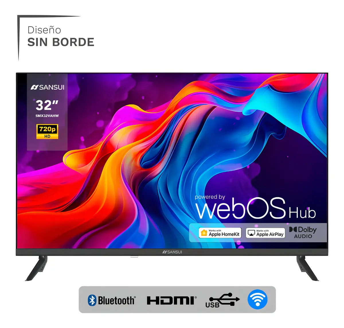 Smart Tv Sansui 32 Hd Led Webos Wifi 2024 Smx32vahw