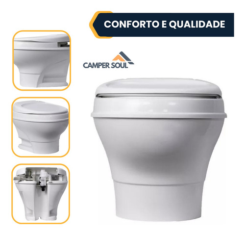 Vaso Sanitario Thetford Aqua Magic Alavanca Motorhome Traile