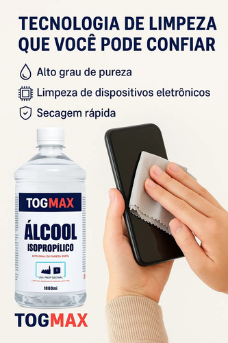 Álcool Isopropílico 99,8% 1 L Placa Eletrônico Premium