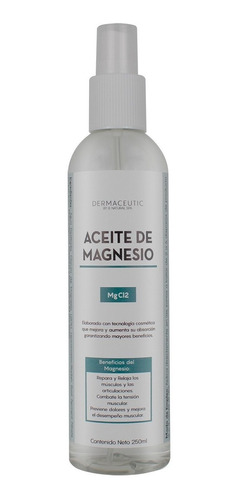 Imagen 1 de 5 de Aceite De Magnesio 250ml