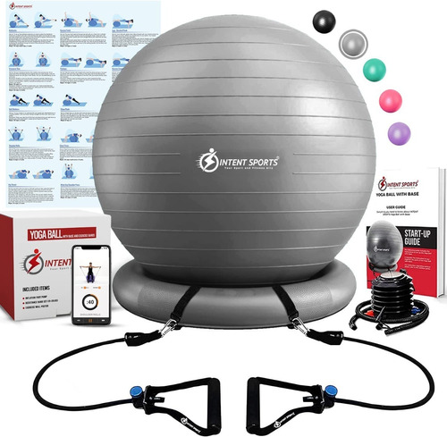 Kit Pelota Para Pilates Ejercicios Embarazada Con Manual