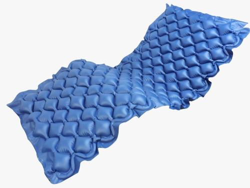 Colchon / Colchoneta Antiescaras De Burbujas Con Compresor Color Azul
