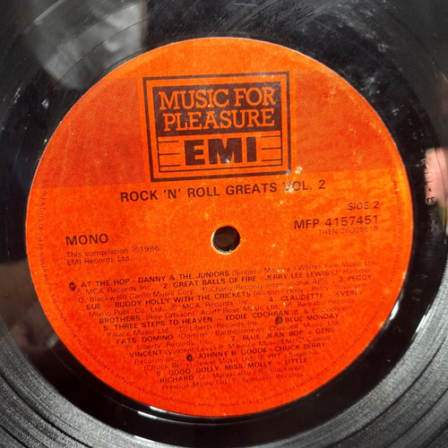 Imagem 5 de 8 de Vinil Lp Rock N Roll Greats Vol 2 Made England 1986