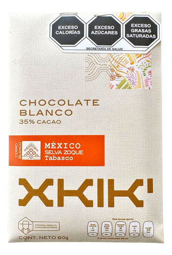 Chocolate Blanco 35% Cacao Xkik 60g