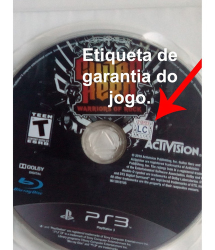 Guitar Hero Warriors Of Rock (mídia Física - Ps3) (Usado)