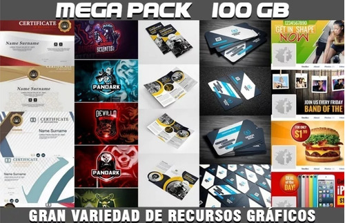 Pack De Vectores 100gb Gráficos Psp Ai/eps