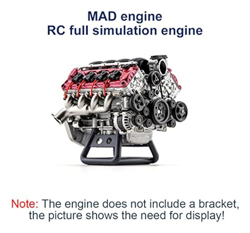 Kit De Funcionamiento Del Motor V8, Ax90104 Scx10 De Segund