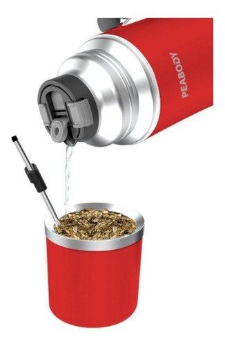 Imagen 6 de 8 de Jarra Electrica Peabody Termo Electirco 1 Litro E-termo 700w Color Rojo