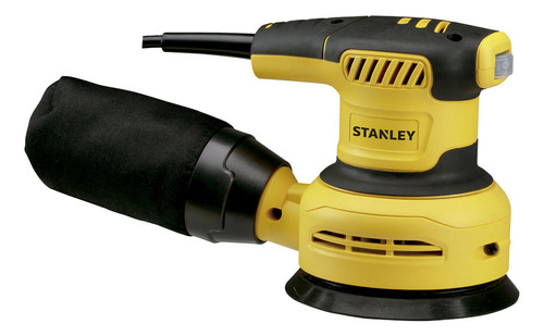 Lixadeira profissional roto orbital Stanley SS30-B3 amarela 60Hz 300W 127V