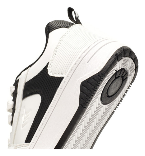Zapatilla Colegial Blanca Y Azul Board Atomik