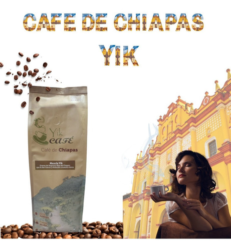 Cafe De Chiapas Artesanal Mezcla Yik 100% Arabiga 1 Kg
