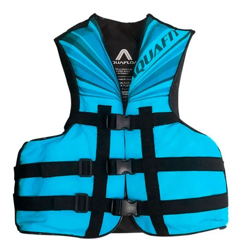 Chaleco Salvavida Aquafloat Aquafit 3 Tiras Celest