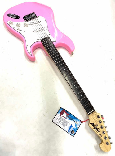 Guitarra Strato Memphis By Tagima Mg22 Rosa Novo Original