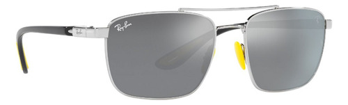 Lente De Sol Ray-ban Ferrari Rb3715m 6g Unisex Lifestyle Grey Mirror Silver Gradient Silver Grey