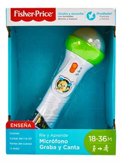 Rie Y Aprende Microfono Graba Y Canta 18 Meses Fisher Price