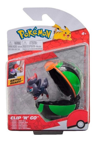 Pokemon Clip N Go-  Zorua + Ocaso Ball