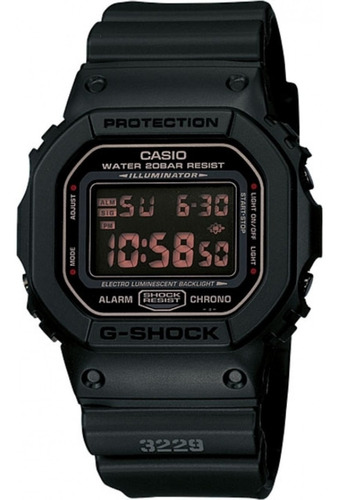 Relógio Casio G-shock Dw-5600ms-1dr *g-force Military Black