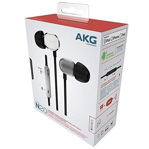 Akg Premium En La Oreja Los Auriculares De Plata (n20usil).