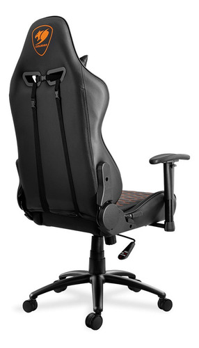 Imagen 4 de 4 de Silla de escritorio Cougar Outrider gamer ergonómica outrider black con tapizado de cuero sintético