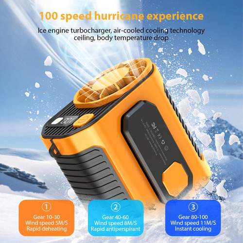 L Miniventilador Para De Cintura Para De Portátil 5000 Mah