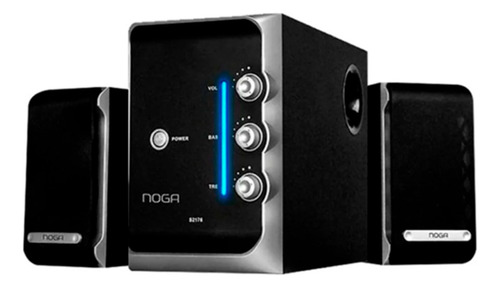 Home Theater 2.1 Noga Net S2176 50 Watts Pc Tv Dvd Celulares Color Negro