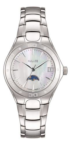 Kuluze Reloj De Cuarzo Suiza Con Titanio Para Mujer, Reloj .