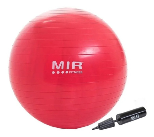 Pelota De Esferodinamia Mir De 55 Cm. + Inflador Fitness 