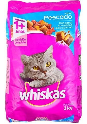 Imagen 2 de 5 de Whiskas Pescado 10 Kg + 5 Salsas Y Envío