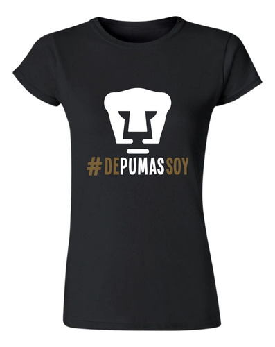 Playera Fútbol Camiseta Pumas Mujer De Pumas Soy