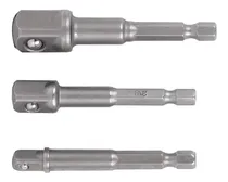 Comprar Juego Adaptadores Taladro X3 Dado 1\u002F4' 3\u002F8' 1\u002F2 Truper 10752