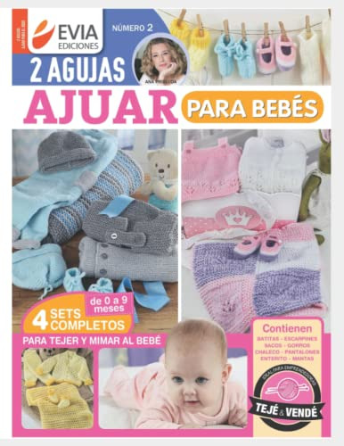 Dos Agujas: Ajuar Para Bebes: 4 -tejido 2 Agujas Crochet Y O
