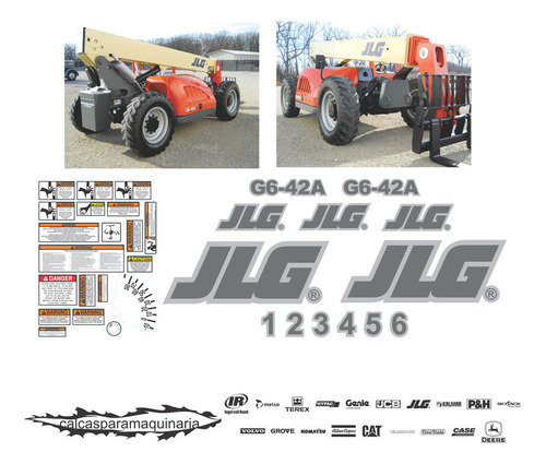 Kit De Calcas De Restauración Para JLG G6-42a Telehan