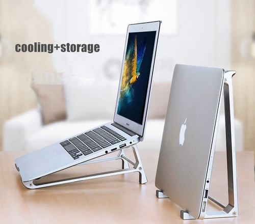 Base Soporte De Aluminio Macbook Xiaomi Huawei Lenovo Dell