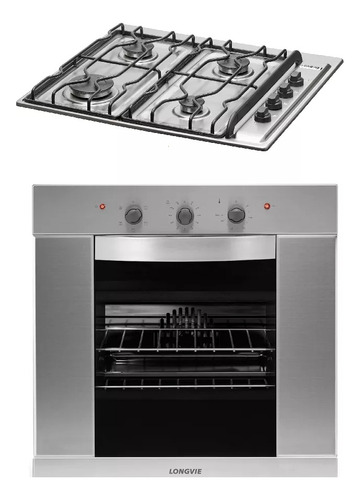 Combo Longvie Horno Electrico He1900xf Anafe A Gas A2600xf