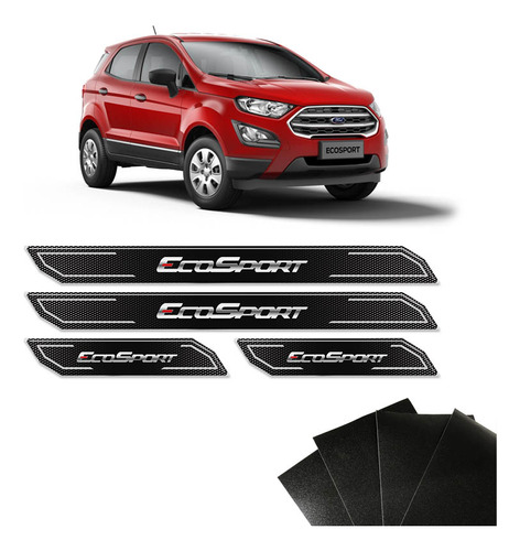 Kit Soleira Diamante Ecosport 2012/2019 E Protetor De Porta