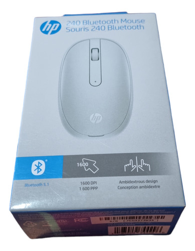 Mouse Hp 240 Con Bluetooth Blanco Lunar