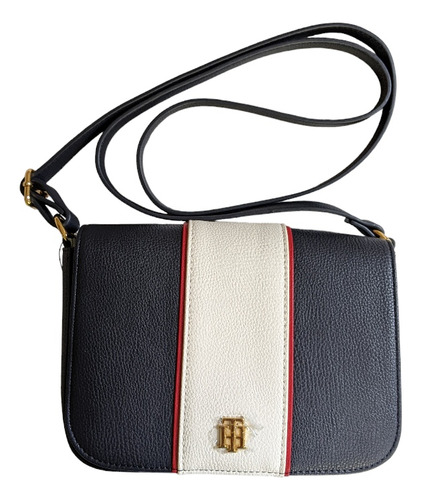 Crossbody Tommy Hilfiger Flap Bolsa 100% Original Dama