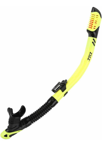 Tubo Snorkel Amarillo Con Negro Zmz Dive