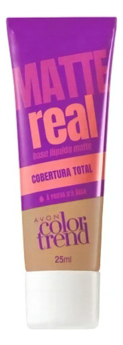 Base Líquida Matte Color Trend Real Bege Médio 25ml - Avon