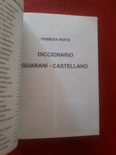 Diccionario Bilingüe De Castellano-guarani De Mochila (Usado)
