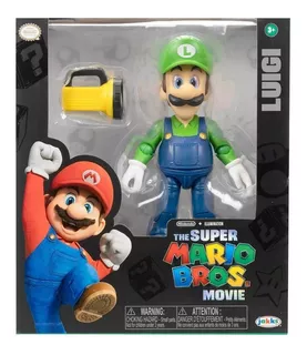 Nintendo The Super Mario Bros Movie Figura Articulada Luigi