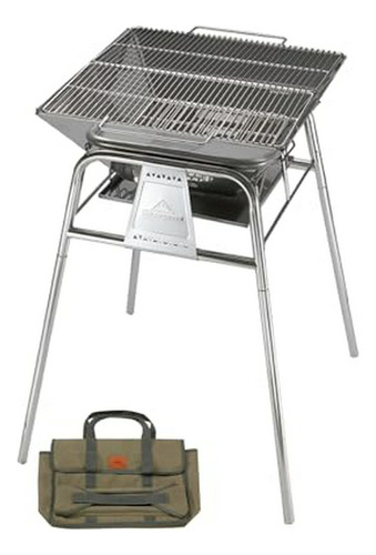 Parrilla De Camping Plegable Bbq Acero Inox Mt-5