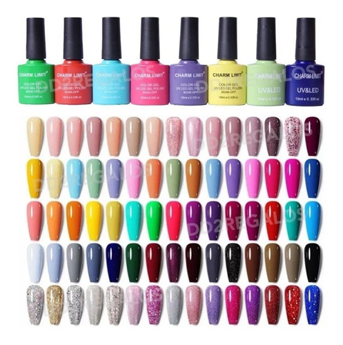 12 Esmaltes Semipermanent Colors Surtidos Super Oferta Nails