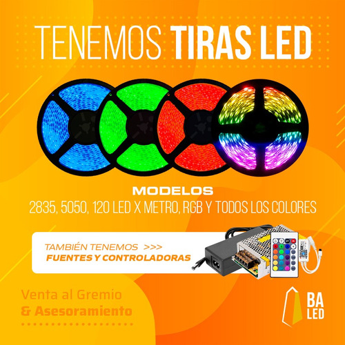 Modulo Led 5050 Smd 3 Chips 120 Lm 12v Blanco Frio Exterior Alto Brillo Carteleria Pack 10