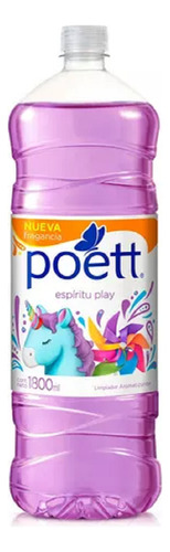 Poett Desinfectante Limpiador Pisos  Espiritu Play 1.8l