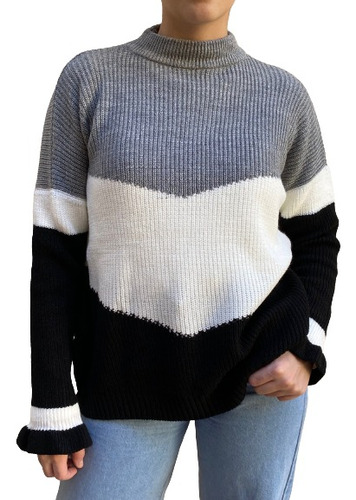 Sweaters Punto Ingles Tricolor Marca Nucleo *promo