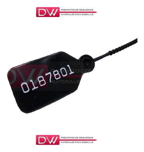 Imagen 3 de 10 de Precinto Cola De Ratón Numerado 25 Cm X 500u Oferta Dw!