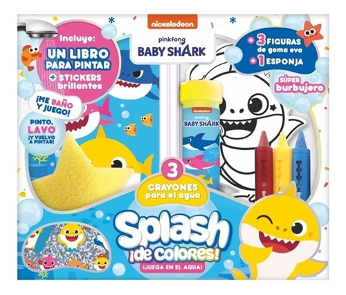 Baby Shark - Caja Splash De Colores - Juega En El Agua, De 