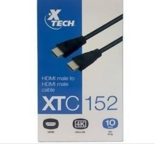 Cable Hdmi Xtech Macho/macho 3 Metros